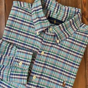 Ralph Lauren light blue button down size large